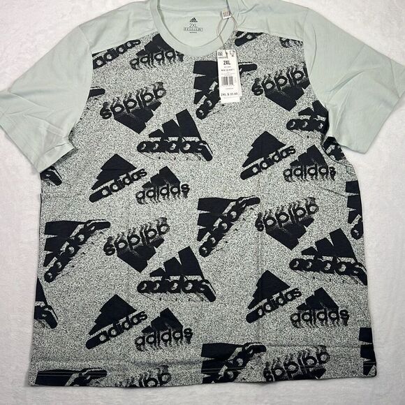 Adidas Essentials‎ Brandlove All Oversize Logo cotton T-shirt Men's 2XL NWT - Picture 1 of 8